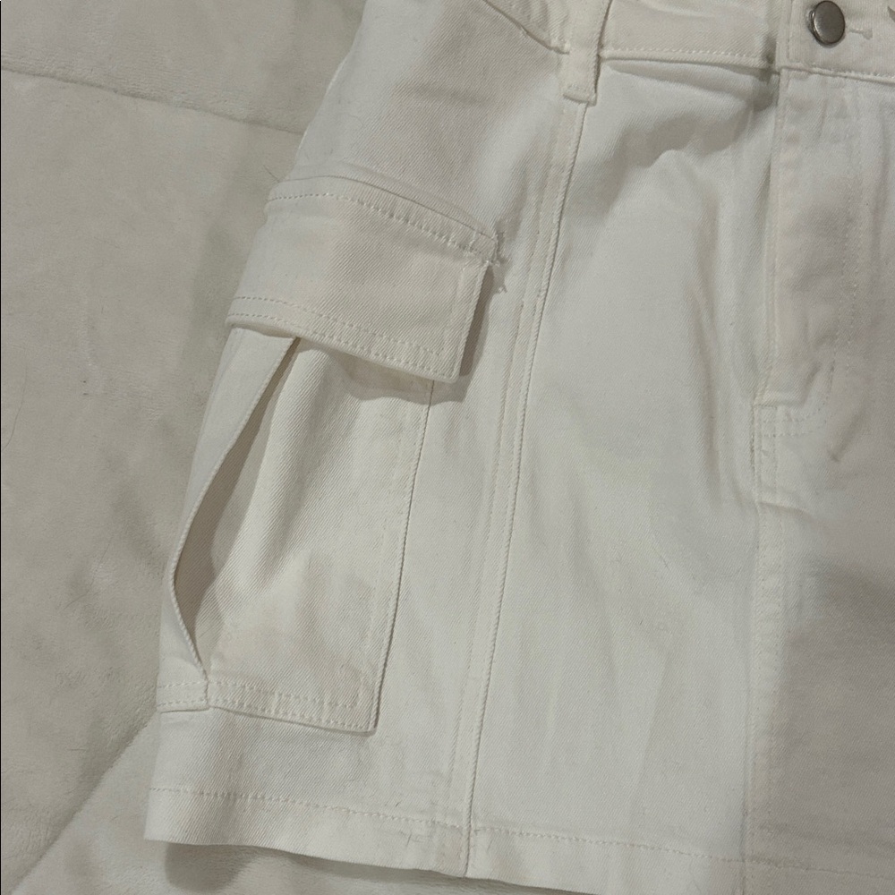 Women's White Mini Skirt - Picture 2 of 7